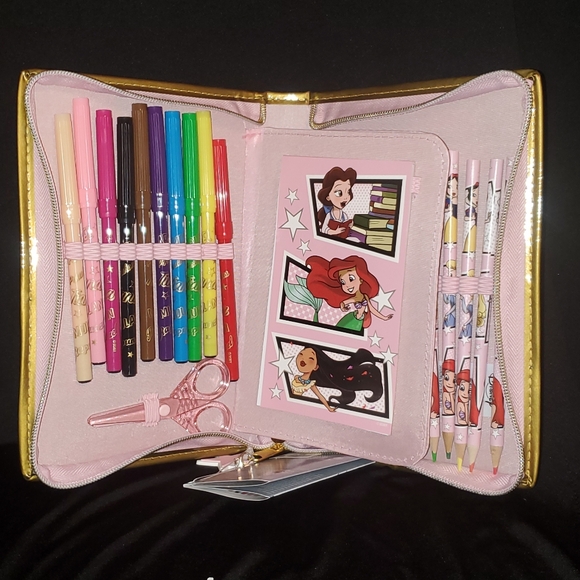 Disney Store Princess Stationary Art Case Kit School Supplies - Picture 6 of 7